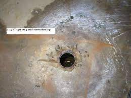 Shallower holes need a sand mix. Hole In Slab Plumbing Inspections Internachi Forum