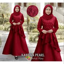 Kebanyakan dari model ini gamis jenis ini memiliki pilihan warna abu, maroon, navy, pink, salem, tosca, magenta, dan coksu. Promo Set Syar I Brukat Prita Mew Maroon 4 Warna Lainnya Setelah Haji Umroh Gamis Syari Brukat Shopee Indonesia