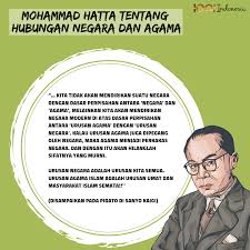 Hatta Tentang Hubungan Negara Dan Agama Agama Kebebasan Beragama Kebebasan