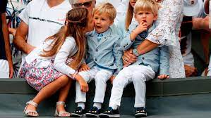 Pretty sure this photo is long ago, rf and family now use net jets etc (private jets) they are about 3. Roger Federer S Sons Have Started To Play Tennis Cnn