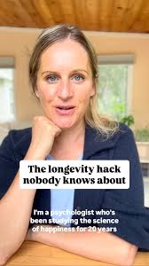 The longevity hack nobody talks about ❤️, #emmaseppala #scienceofhappiness  #longevity #health #compassion #happiness #scienceofhappiness #longlife  #connecticut #psychology #sovereign #mindfulness ...