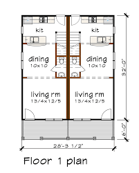 1 bedroom duplex floor plan j0129 14d ech side 550 with images. Browse Our Duplex House Plans Family Home Plans