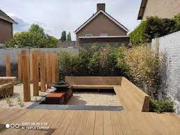 tuin met gave zitkuil tuin buitendecoraties tuinontwerp