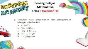 1 ubahlah kalimat matematika berikut ke dalam garis bilangan a 5 12 7 b 10 8 source: Kunci Jawaban Senang Belajar Matematika Kelas 6 Halaman 35 36 Youtube