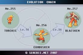 Pokemon Mays Combusken Evolves At What Level