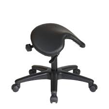 Work Smart Backless Drafting Stool With Black Saddle Seat Black Vinyl Backless Stools Office Star Drafting Chair
