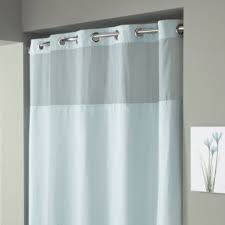 Hookless Waffle 54 Inch X 80 Inch Stall Fabric Shower Curtain In Mist Blue Fabric Shower Curtains Long Shower Curtains Hookless Shower Curtain