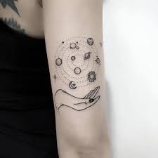 Solar System Tattoo Planet Tattoos Solar System Tattoo Cosmic Tattoo