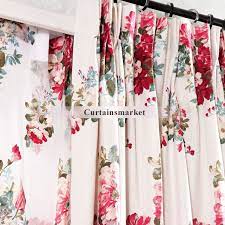 Save on curtains at jcpenney®. Romantic Printing Red Floral Print Curtains Of Eco Friendly Style Print Curtains Floral Curtains Floral Prints