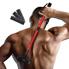 To shave the hair from the bottom of the chest to the belly button, first of all, shave it down using a beard trimmer. Easace Back Hair Removal Back Groomer For Men Body Shaver With Long Handle 21 5 Inch Adjustable Curved Diy Pain Free Body Shaving Trimmer With 3 Durable Refill Blade Red Buy Online In Antigua