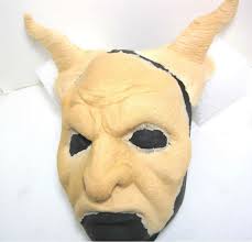 Krampus Demon Goblin Troll Leprechaun Cosplay Foam Latex Prosthetic Face  With Optional Horns and Ears