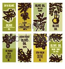 Les Etiquettes D Olive Vintage Set Les Aliments Biologiques Croquis Colores Signe Une Cuisine Mediterraneenne Collection Autocollant Photo Stock Alamy
