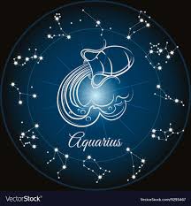 Zodiac Sign Aquarius Vector Image On Vectorstock In 2020 Zodiac Signs Aquarius Aquarius Constellation Tattoo Aquarius Constellation
