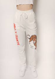 Pants made of thick cotton and worn esp. Addison Rae Always A Lady Sweatpants Iamkoko La
