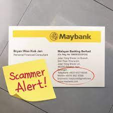 Select credit card no as your credential and enter your credit card number, valid thru and cvv. Maybank On Twitter Scamalert Beware Of Scammers Impersonating As Officials From Maybank Selling Loan Products Be Alert Of The Information On Their Business Cards And Always Verify The Contact Details To Ensure