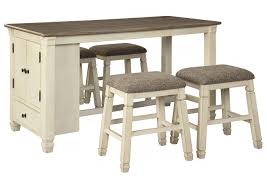 Dining table & chair sets. Bolanburg Counter Height Dining Room Table And 4 Bar Stools Ashley Furniture Homestore Independently Owned And Operated By Empresas Berrios