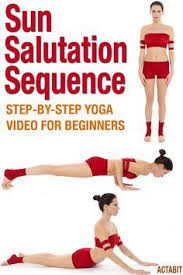 Yoga Sun Salutation Sequence For Beginners Video Of Poses Yoga Videos For Beginners Yoga For Beginners Yoga For Beginners Flexibility