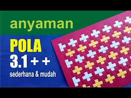 Hasil dari teknik dasar anyaman ini akan ada. Motif Anyaman Kertas 3 Warna Ideku Unik