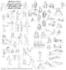 Create poses and references with realistic anatomy. 63 Random Poses By Tazsaints On Deviantart