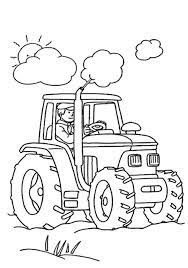 Daf 2600 vrachtwagen met aanhanger. Kleurplaten Tractors John Deere