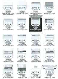 repinned andis blades hair length chart doggrooming