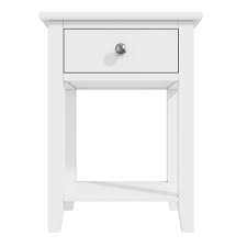 Life bedside table with 1 drawers bring clean, contemporary style and functional storage space to any bedroom with the bedside table with 1 drawers. Harper White Solid Wood 1 Drawer Bedside Table 5056096001600 Ebay