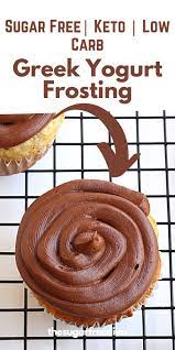 Sugar Free Chocolate Greek Yogurt Frosting Keto Dessert Recipes Low Carb Greek Yogurt Low Carb Desserts