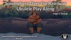 Stainless steel kitchen cabinet handles uke tuning somewhere over the rainbow. Somewhere Over The Rainbow Ukulele Play Along High G Reentrant Tuning Youtube