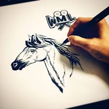 taiwan kaohsiung pencil sketch sketching paint illustration tattoo drawing horse animal 臺灣 高雄 手繪 插畫 寫生 創意 塗鴉 馬 動物 ji graphic moose art animals