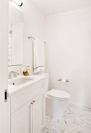 Jun 25, 2021 · glacier edge white and gray 9.875 in. White Bathroom With Marble Herringbone Floor Tiles Transitional Bathroom