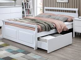White Double Bed With Storage 50 75 Off Sale Hardwood Frame B2c Furniture Double Bed With Storage White Double Bed White Double Bed Frame Our bed frames are available in every size, from children's beds to king size. white double bed with storage 50 75