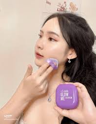 รีวิวคุชชั่นตลับม่วงเนียนใส รักษาความสวยครบทุกวัน