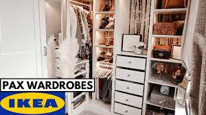 Many of our wardrobes include interior fittings such clothes rails and shelves to help you organize your stuff. My Custom Ikea Pax Walk In Wardrobe Tour How To Plan Save S Youtube