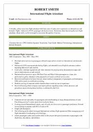 Writing a cabin crew cv isn't much different than writing a cv for any other job. International Flight Attendant Resume Samples Qwikresume