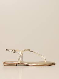 Take an extra 10% off Michael Michael Kors Laminated Thong Sandals Flat Sandals Michael Michael Kors Women Gold Flat Sandals Michael Michael Kors 40s1fafa1m Giglio En
