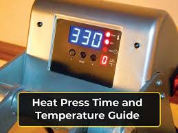 heat press time and temperature guide that you should know