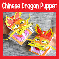 Free printables for kids activities. Printable Chinese Dragon Puppet Craftivity Template Chinese New Year Craft