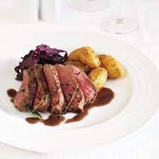 Pan Roasted Venison With Braised Red Cabbage Recipe Delicious Magazine Recipe Venison Recipes Red Cabbage Recipes Recipes