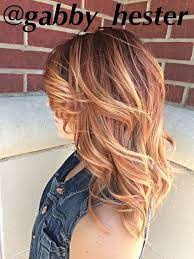 Red To Blonde Balayage Using Pravana Color And The Pravana Express Toner In Copper Hair By Gabby Hester Hair Styles Red Blonde Hair Red To Blonde