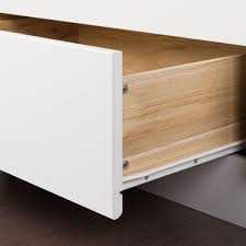 Store your linens, shoes and other bedroom items in six 18 deep drawers (three per side) and take the pressure off. Prepac Monterey Full Wood Storage Bed Wbd 5600 3k The Home Depot