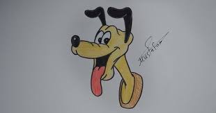الدرس 14 كيفية رسم كلب بلوتو صديق ميكي ماوس مع الخطوات للمبتدئين