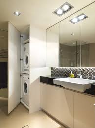 The water drains away through an outlet in the floor. 20 Bathroom Laundry Room Combo Magzhouse