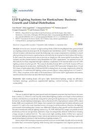 Some amendments have not yet been incorporated. Pdf Led Lighting Systems For Horticulture Business Growth And Global Distribution