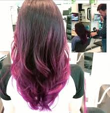 I decided to do something i've never done before and dye my hair purple! Mth Salon Purple Ombre Asian Dark Hair Facebook