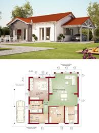 bungalow haus im landhausstil mit satteldach und carport grundriss fertighaus solution 78 v5 living haus ideen bauen haus bungalow landhausstil hauser haus