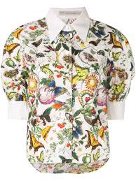 Mary Katrantzou Insects Print Shirt Farfetch Insect Print Printed Shirts Mary Katrantzou