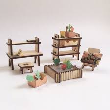 Eva Guillet On Instagram Work In Progress New Doll S House Furniture For The Spring For Sale On My Shop Dollhouse Furniture Doll House Barbie Doll House