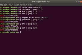 Environment Variables In Linux/Unix - Geeksforgeeks