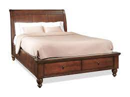 87l x 67w x 62h. The Cambridge Queen Bed In Brown Cherry By Aspen Home Gamburgs Furniture