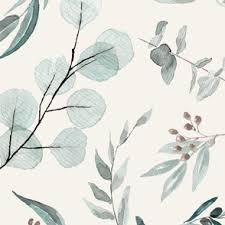 Colorful Fabrics Digitally Printed By Spoonflower Jumbo Eucalyptus Leaves On Bone Background In 2020 Christmas Wallpaper Backgrounds Spoonflower Pretty Wallpapers